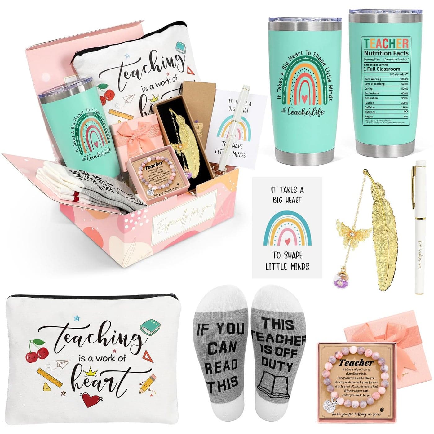 UAREHIBY Teacher Appreciation Gifts for Women Teacher Gifts 20 OZ Teachers Tumbler for Teachers Birthday Back to School Thank You Gift Teachers Valentines Day Christmas Gift Idea