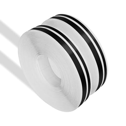 Eponcia Pinstripe Tape Waistline Body Sticker for Car Reflective Pin Striping Wrap Decals for Vinyl Gloss Automotive DIY Stickers Universal for Racing Cars Boats Trucks Trim Accessories Black