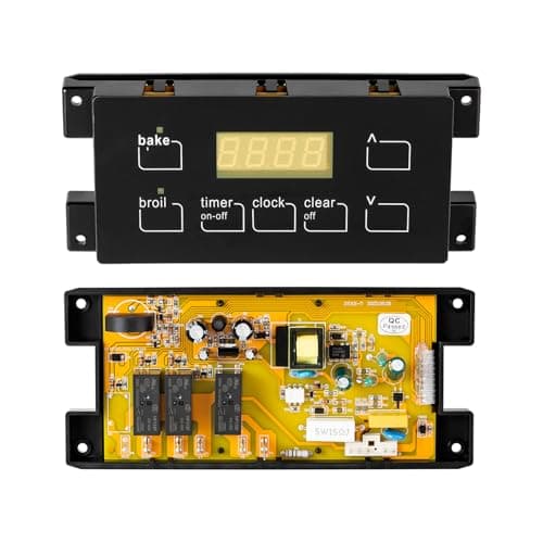 5304518660 316455400 316222801 Range Oven Stove Clock Timer Control Board Replacement Part Compatible for Frigidaire Electrolux Kenmore Electric Range 7 Button