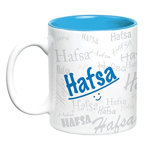 Hot Muggs Me Graffiti Mug - Hafsa Personalised Name Ceramic, 315 ml, 1 Unit
