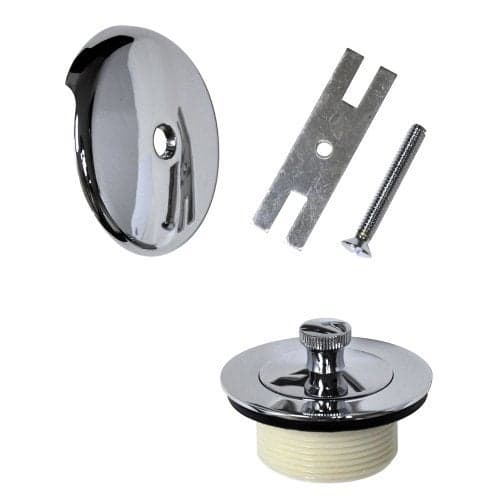 DANCO Universal Lift and Turn Bath Drain Trim Kit with Overflow Plate, Chrome (88966)