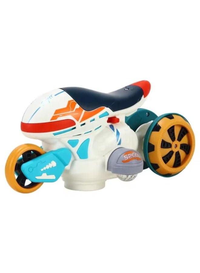 Electric Drift Motorcycle – 360° Rotation Stunt Bike with LED Lights & Music, Interactive Drift Toy for Kids, Ideal for Play and Skill Development