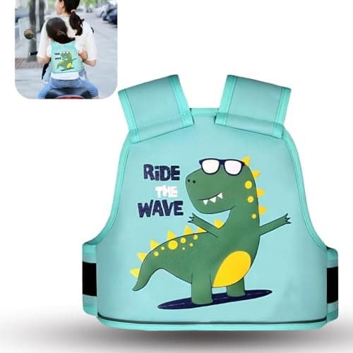 Tony Stark Kids Safety Belt for Two Wheeler with Reflective Strips, Portable Seat Belt Children Motorcycle Harness for Motorcycle Bike, Adjustable Safety Harness for Boys Girls (Chomp Champ)