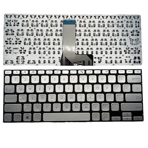 YIJIATech Replacement Keyboard with Screwdriver US Layout for ASUS VivoBook 14 Keyboard X409 X409FA X409JA Y4200F V4200J Laptop Keyboard (Silvery)
