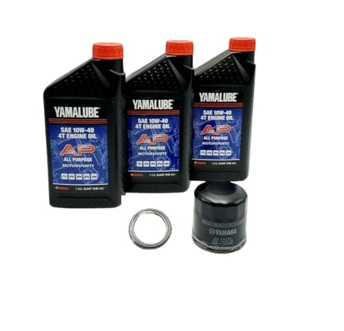 Yamaha Wolverine 700 (2016-2018) all Models All Purpose Oil Filter Change Kit Yamaha Part# 5GH-13440-80-00 and 3 Quarts All Purpose LUB-10W40-AP-12