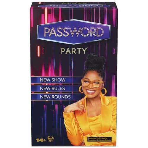 Spin Master Games Password Party Game As Seen on The Tonight Show with Keke Palmer The Viral Party Card Game Friendsgiving 4 Players for Ages 14 Up