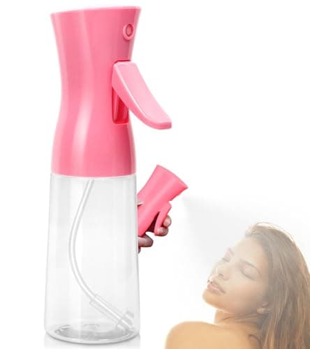 Fun Gift Spray Bottle For HairContinuous Water Mister for Hairstyling Salons Cleaning PlantsEssential Oil ScentsUltra Fine Mist Sprayer68 OZ 200 MLpinkChristmas Gifts