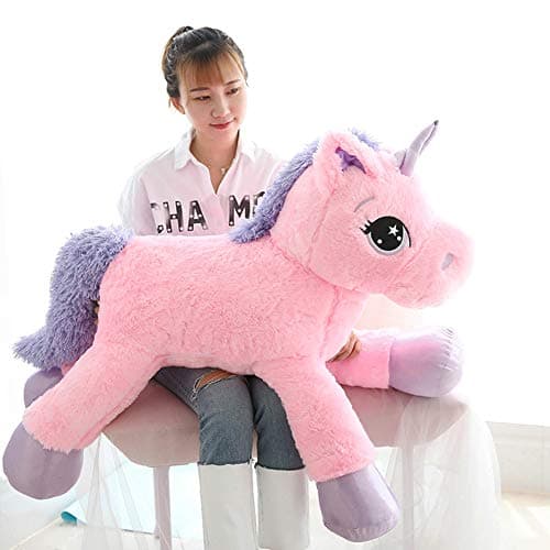 sofipal Giant Unicorn Stuffed Animal ToysSoft Large Unicorns Plush Pillow for Bedroom Valentines Pink 394