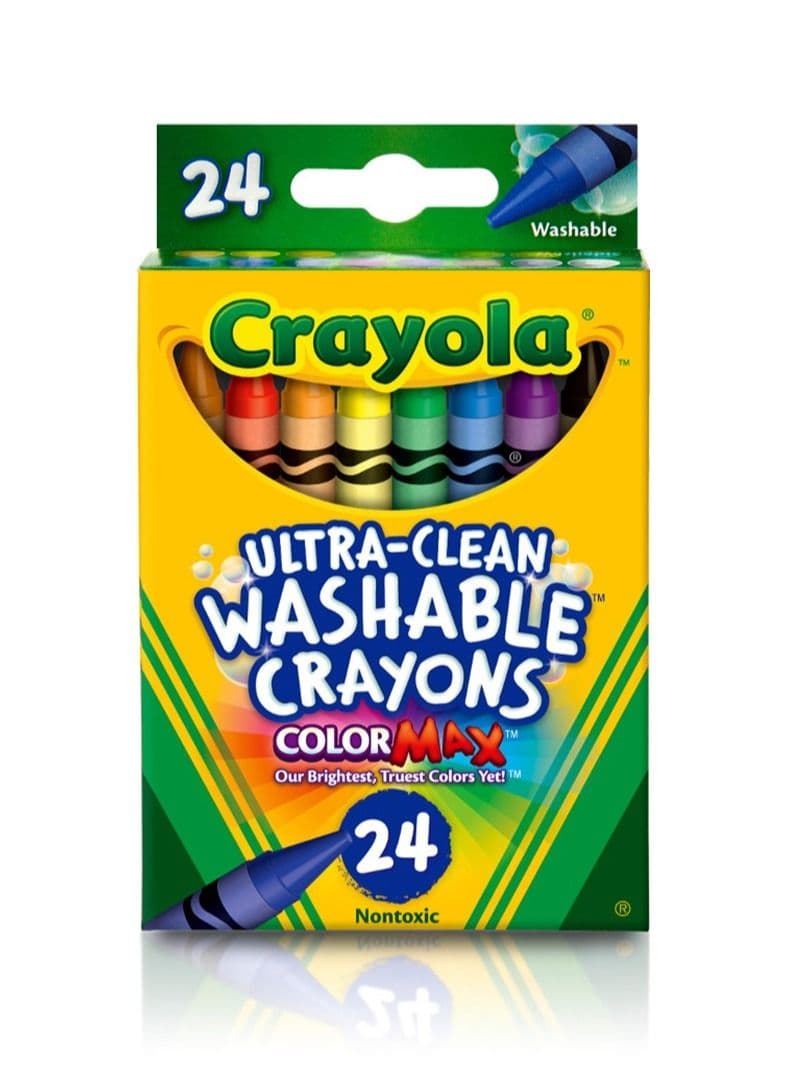 Ultra Clean Washable Crayons Color Max 24 Pieces