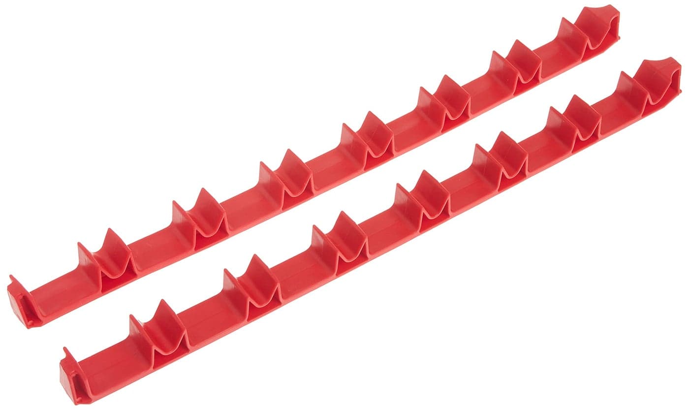 Ernst Manufacturing 6040 NoSlip LowProfile Screwdriver Rail Set 14 Tool Red