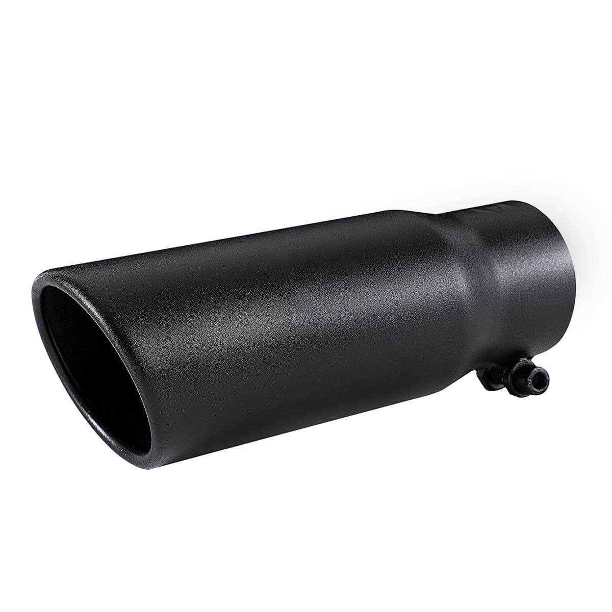 Black Exhaust tip 25 Inch Inlet Bolt on Design Black Coated Stainless Steel Car Muffler Tips 25 ID x 3OD x 85L