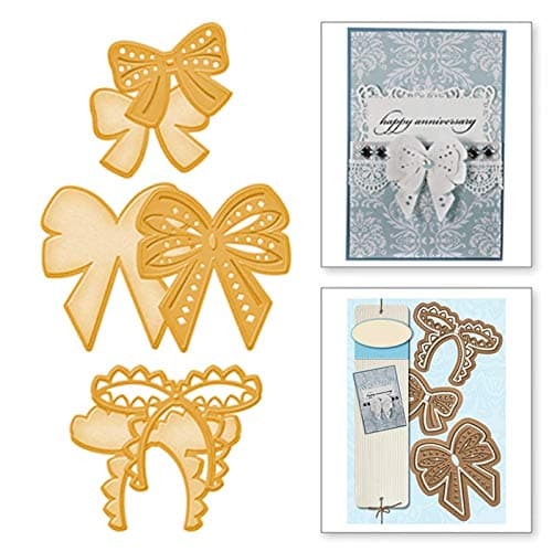 3 Pcs Rosette Cutting DiesDIY Scrapbooking Artist Metal Cutting Dies New 2019 Scrapbooking for Card Making DIY Embossing Cuts Craft Dies Three Kind of Bowknots