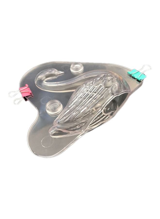 3D Swan Shoe Shape Plastic Chocolate Mould Clear