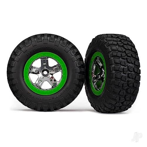 Traxxas KM2 Tires SCT Wheels Assm 2 FR 2WD Slash Only