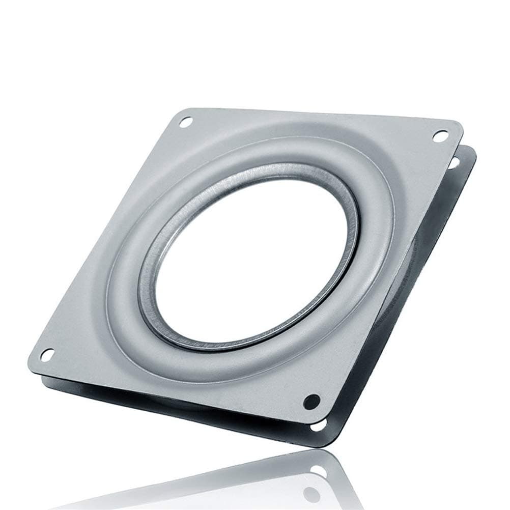 Odowalker Square 6 Inches Lazy Susans Turntable Bearings 500LB Capacity Rotating Bearing Plate 516 Thick Lazy Susan Hardware Swivel Plate for 360 Chair and Door Corner Cabinet Kitchen