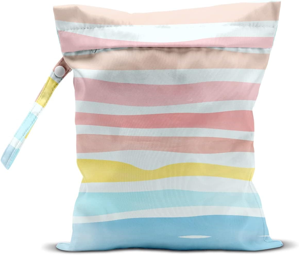 Wet Bag Wet Dry Bag Wet Bag for Swimsuit Travel Beach Pool Diapers Dirty Yoga Gym Clothes Makeup Bag Waterproof Reusable Beach Bag Ocean Decor Starfish Sea Horse Anchor