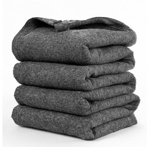 CHANDRAVATI Woollen Blanket Super Soft Single Bed Blankets for Heavy Winter || Use Advance Technology That Make 2X Warm & Light Weight Than Old Heavy suffocated Blanket ||150x225cm || Charcoal Grey.