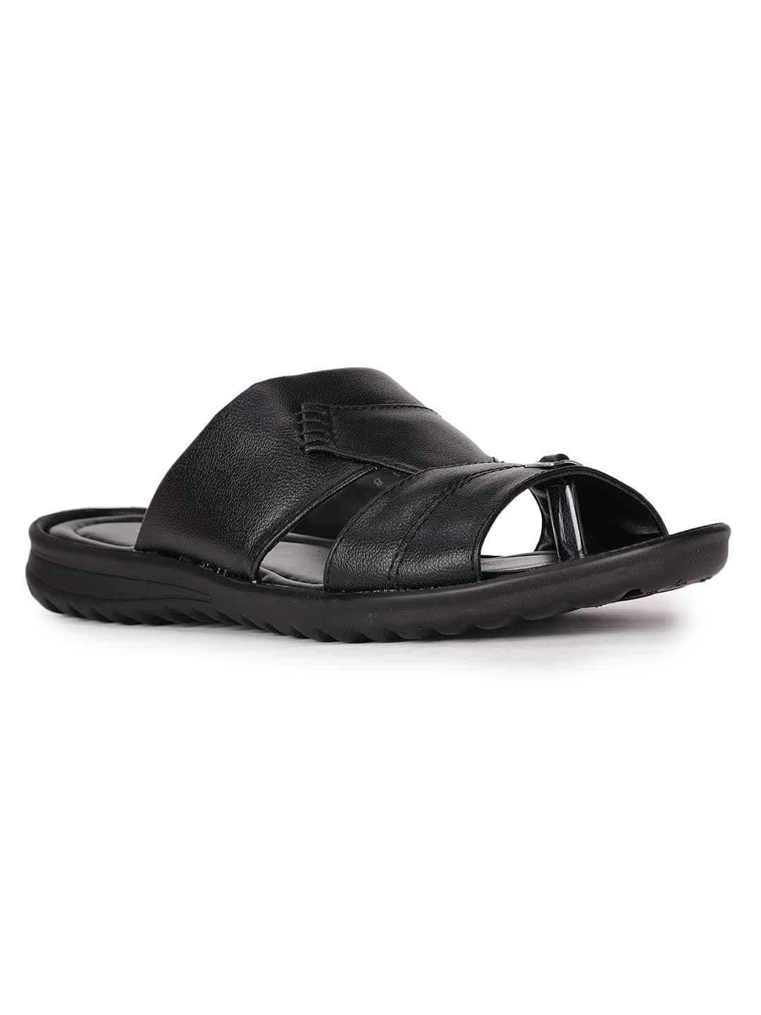 Bata Ceaze Men's Black Sandals - 9 UK (8716035)
