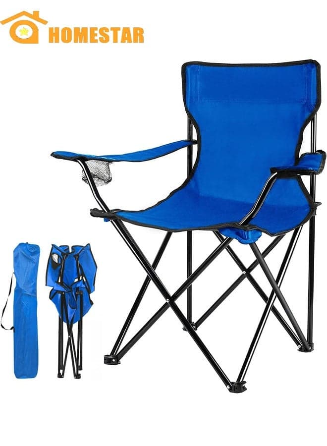 Portable Camping Chairs with a Carrying Bag, Enjoy The Outdoors with a Versatile Folding Chair, for Sports, Outdoor, Lawn, Blue
