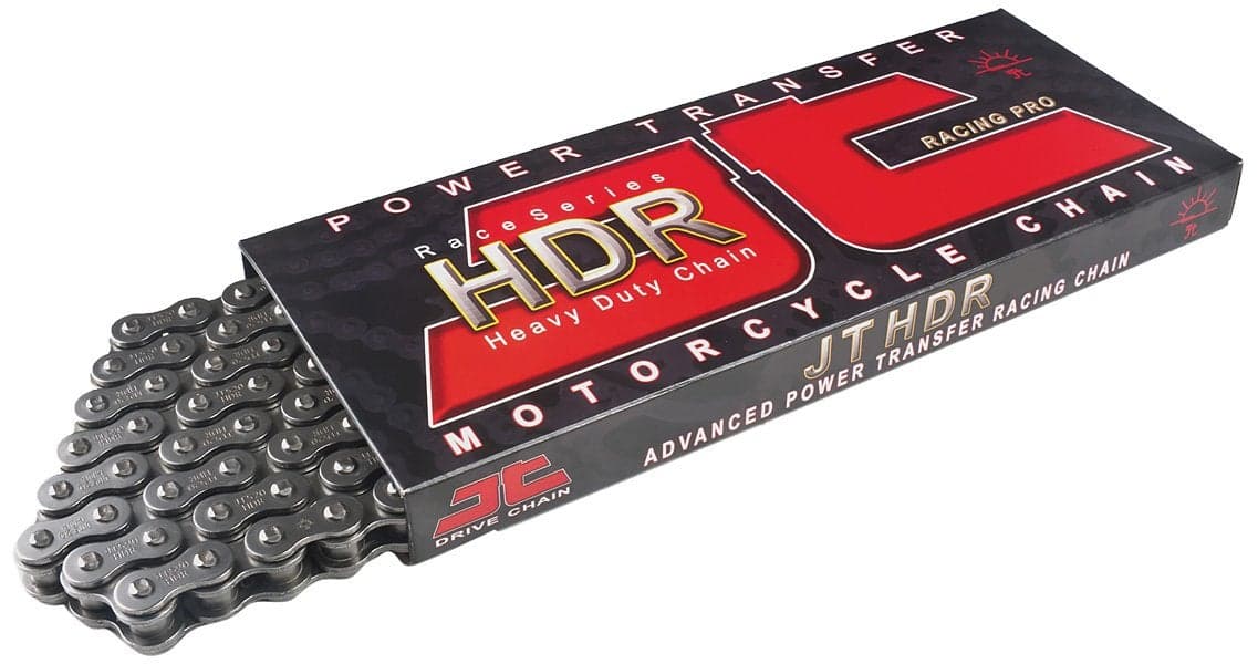 JT Chain JTC428HDR120SL (428 Series) Black Steel 120 Link Heavy Duty Non O-Ring Chain with Connecting Link