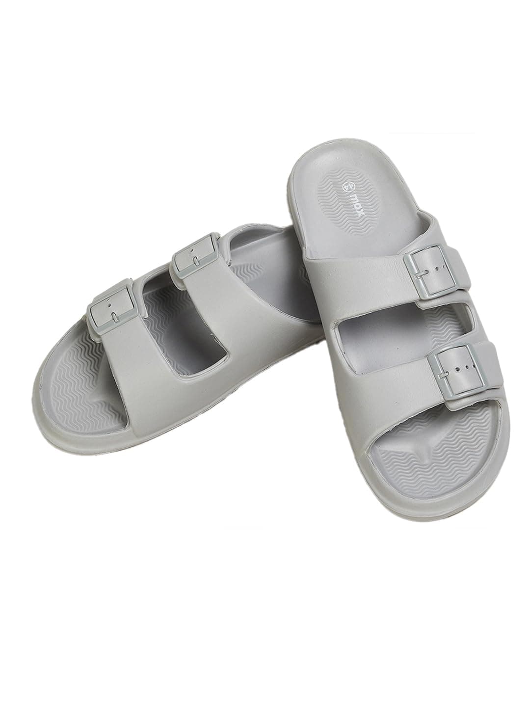Max Men Dual Strap Sliders (Grey_41)