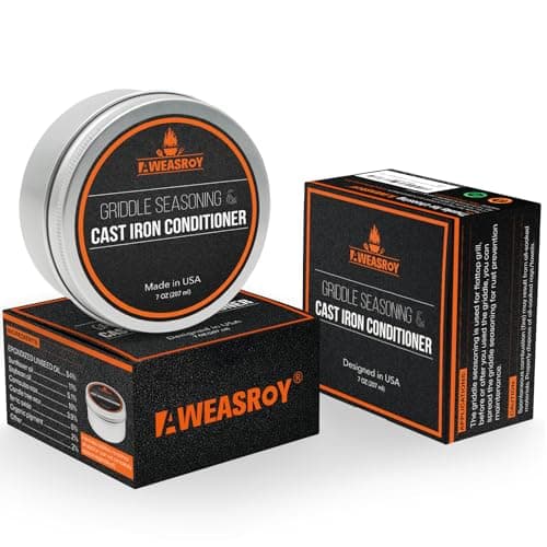 AWEASROY Griddle Seasoning for Blackstone and Cast Iron and Carbon Steel Seasoning, Maintain a Cleaner Non-Stick Skillet, 7 Ounce(2 Packs)