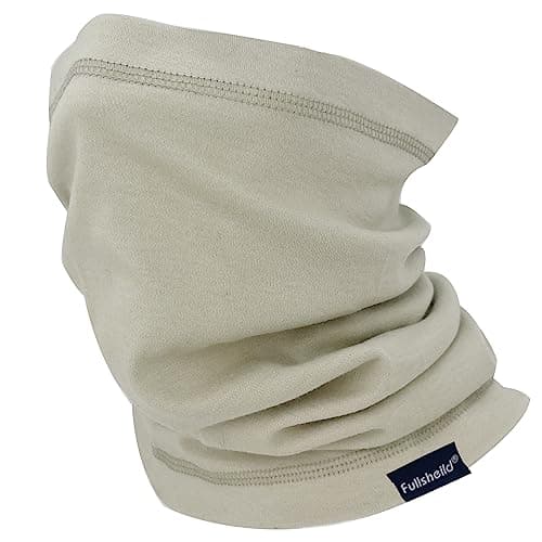 Fullsheild FR Flame Resistant Face Mask Full Cover Neck Gaiter Snood for Welding Hunting Army Military Working (LightKhaki, Onesize)