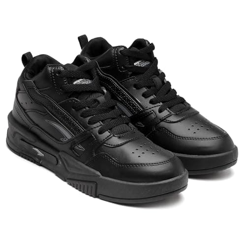 ASIAN Casual Sneaker Shoes for Men | Soft Cushioned Insole || MEXICO-11 Sneakers for Men Full Black,UK 6