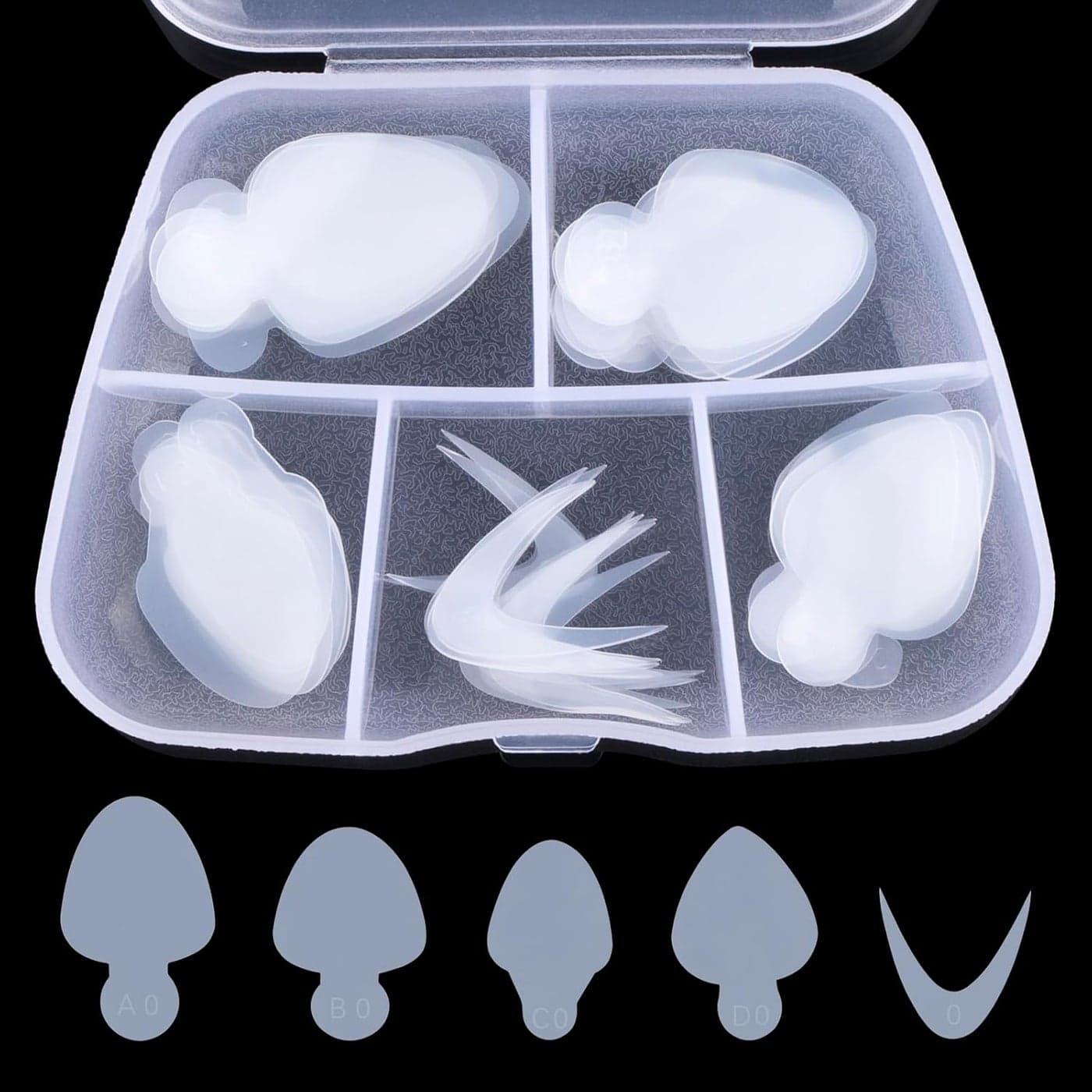 BNG 60PCS Nail Forms Stickers French Dual Form Duet System Silicone Nail Forma Pads 5 12 Stickers Soft Reusable Stencil Nails Art Salon Extension Design