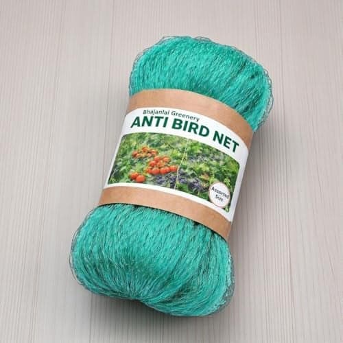 Bhajanlal Greenery Anti Bird Net 10 Ft x 10 Ft (100 Sq Ft) Green | Thin Agro Net for Home, Balcony, Garden & Plants | UV Resistant Protective Bird Netting