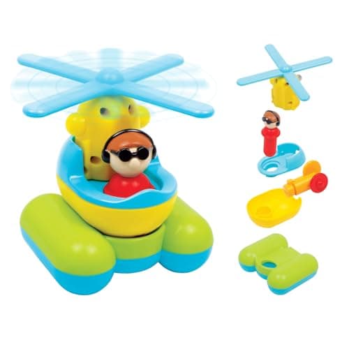 Giggles - Build N Play Helicopter, DIY Activity Toy with Pull Back, Improves Logical Thinking, 3 Years & Above, Infant and Preschool Toys (Multicolor)