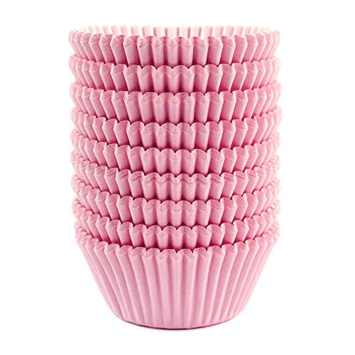 Eoonfirst Standard Size Baking Cups Thanksgiving Day Cupcake Liners 200 Pcs (Light Pink)