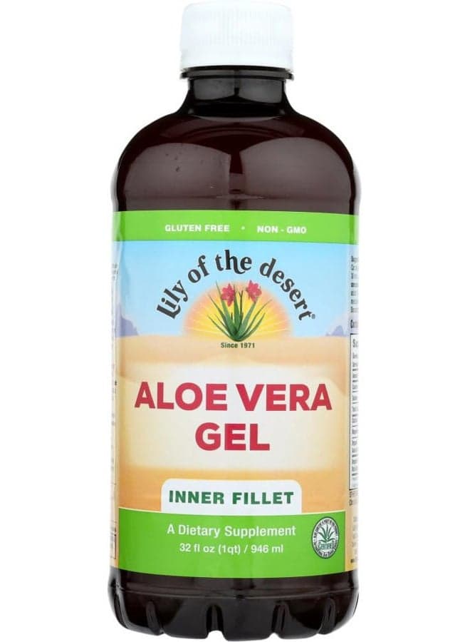 Lily of the Desert Aloe Vera Gel Organic Liquid 32 oz (Pack of 3)