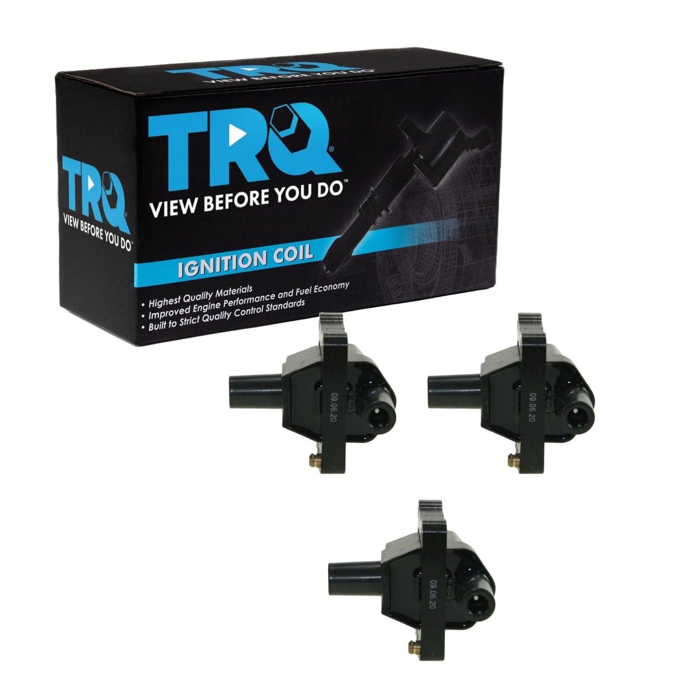 TRQ Ignition Coil Set Compatible with 1993 MercedesBenz 300CE 300E 300TE 19941997 C280 19951997 C36 AMG E320 19941996 S320 SL320