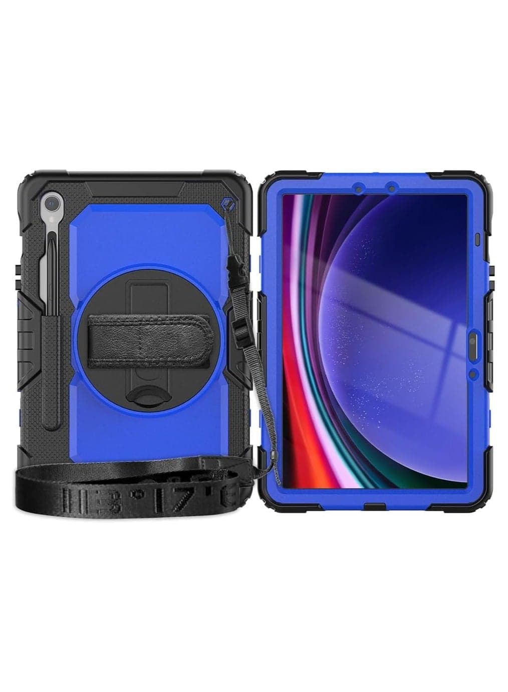 Samsung Galaxy Tab S10 Lite 10.9-inch 2025 Tablet Case with Built-in Screen Protector 360° Rotatable Stand Heavy-Duty Shockproof Case with Hand/Shoulder Strap
