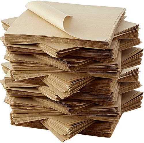 Eco Friendly Grease Proof 12 x 12 Deli Wrap 1000 Pk Best Kraft Food Wrapping Paper Sheets for Picnic Festival Fair or BBQ Perfect Liner for Tray Basket or Boat Quality Bulk Restaurant Supply