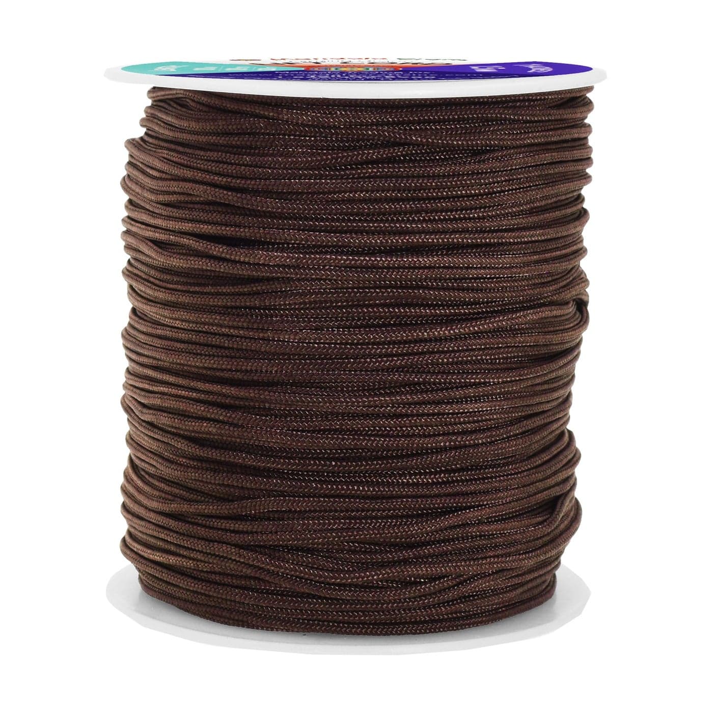 Mandala Crafts 15mm Brown Blind Strings Lift Shade Cord 109 Yards Braided Nylon Cord for Roman Shades Curtain String and Blinds Repair or Replacement