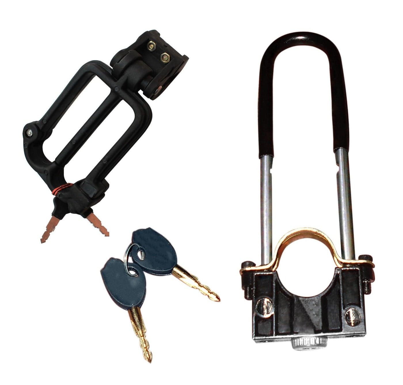 A2D Bike Helmet Protection Lock + Bike Tyre Lock For Bajaj Pulsar 200 NS