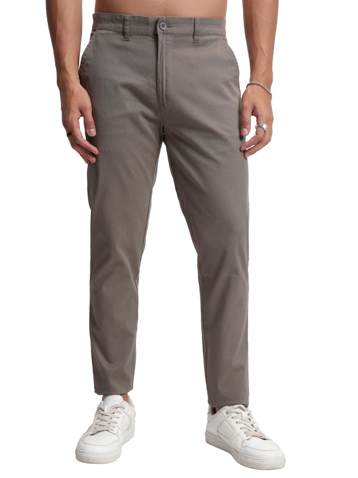 Highlander Men’s Slim-Fit Chinos | Stretchable & Stylish | Smart Casual Essential | All-Day Comfort & Versatility