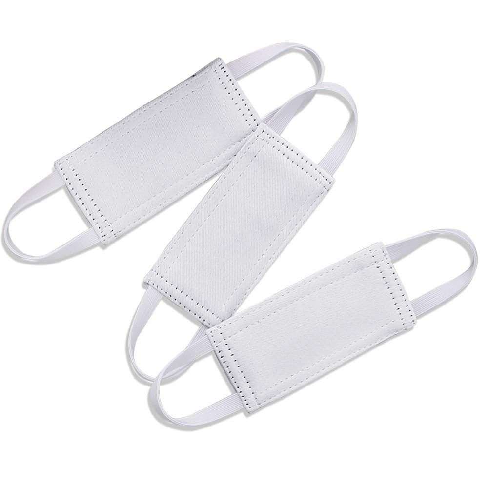 PONY DANCE Baby Door Latch Cover Closer Nursery Door Silencer with Strong Elastic Straps Thick Solid Cushion for Noise Reduction Prevents Slamming 3 Pieces 4W x 2L Inches Greyish White
