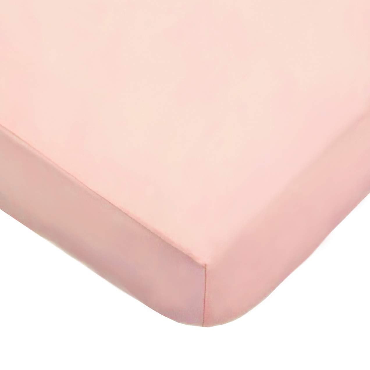 TL Care Supreme 100 Natural Cotton Fitted Crib Sheet 52 x 28 Enhanced Thickness for Soft Breathable Hypoallergenic Jersey Comfort Blush Neutral for Boys Girls
