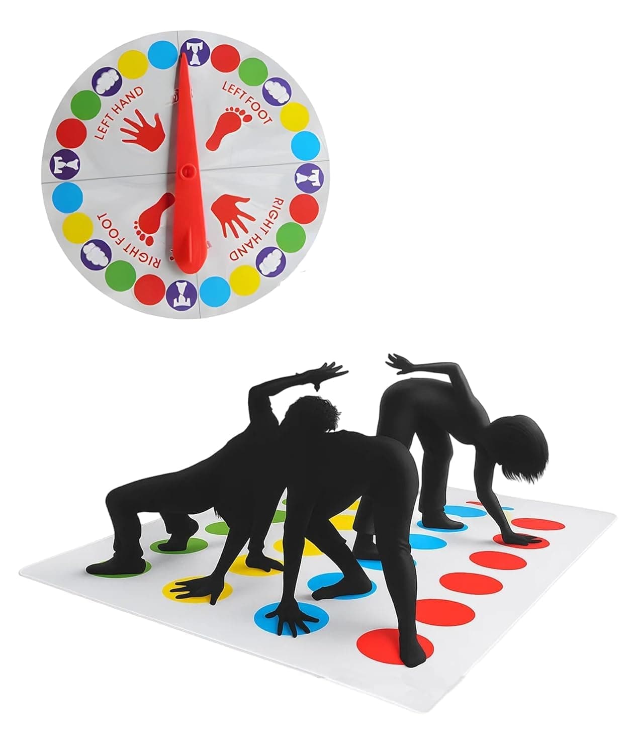 T Game Mat, Hopscotch Play Mat for Kids, Indoor and Outdoor Playing Mat for Family Game Night, Birthday Parties, Team Building