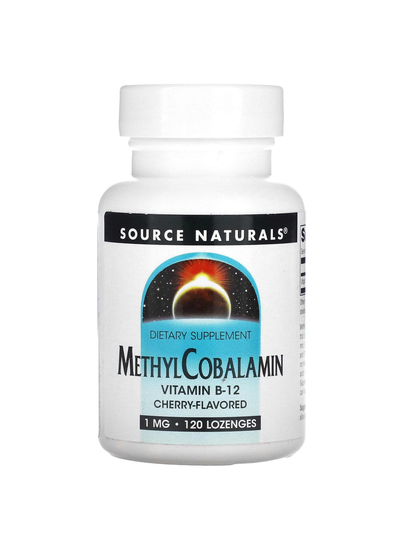MethylCobalamin Vitamin B12, Cherry, 1 mg, 120 Lozenges