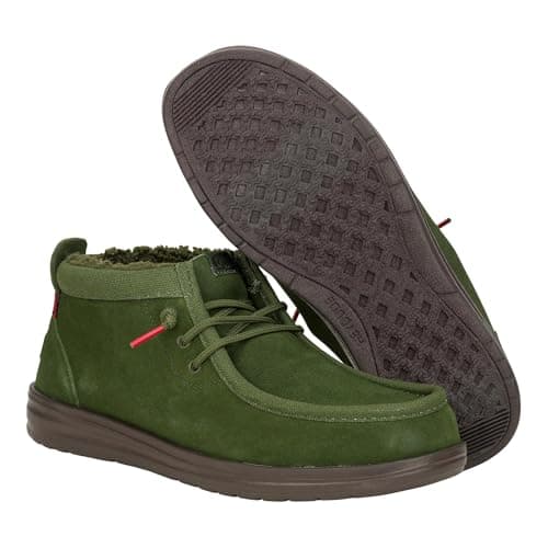 Hey Dude Men Wally Mid GripR Warmth Olive 13 Medium
