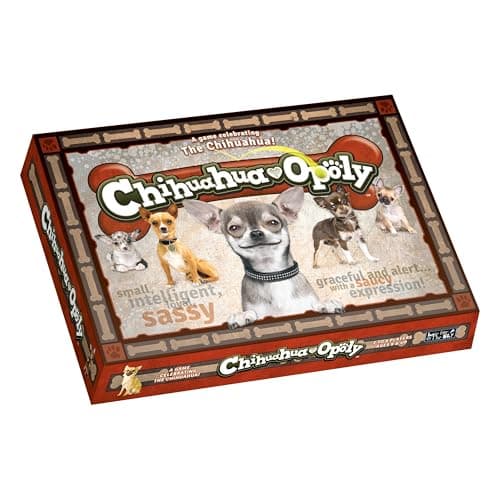 Late for The Sky ChihuahuaOpoly Board Game Family Strategy Fun for 26 Players Ages 8 Dog Lover Theme OpolyStyle Property Trading Traditional or OneHour Play
