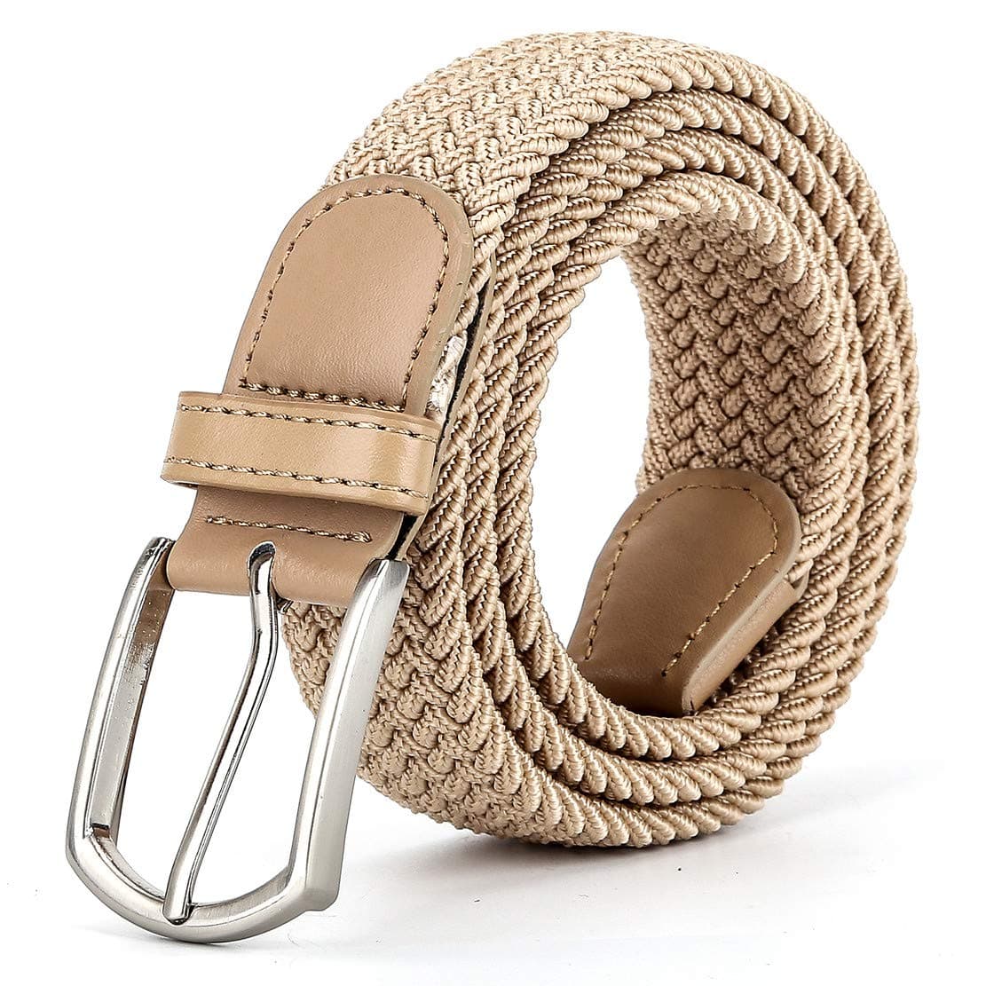 Radmire Braided Canvas Woven Elastic Stretch Belts for Men/Women/Junior with Multicolored
