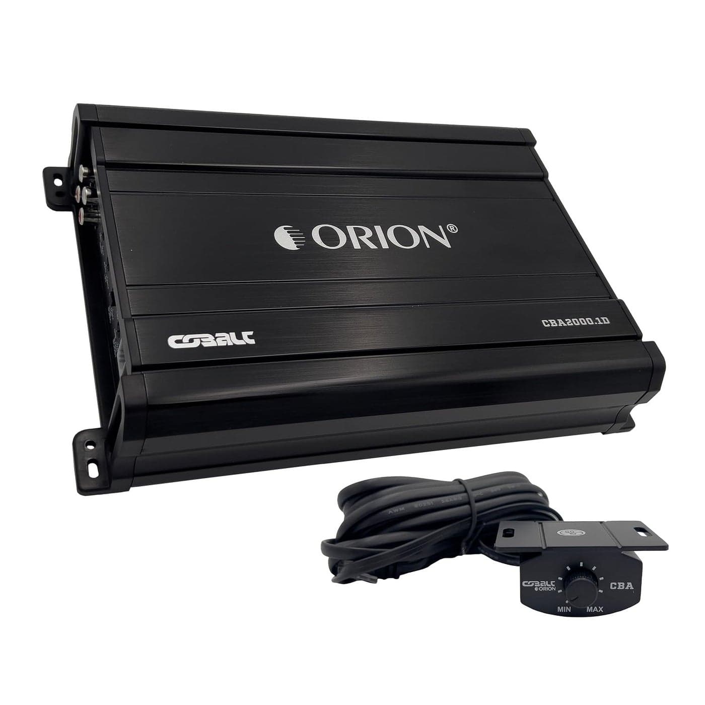 Orion Cobalt CBA20001D Monoblock 1Channel Class D Amplifier for Car Subwoofer 2000W MAX 124 Ohm Stable Adjustable Low Pass with Bass Boost MOSFET Power Supply Bass Knob Included