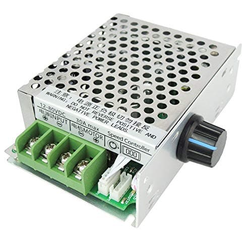Greartisan 12V-80V 30A DC Motor Speed Controller PWM Variable Speed Regulator Governor Switch CCM6DS-D with Speed Control Knob