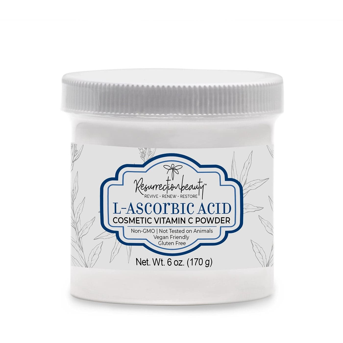 100 Pure LAscorbic Acid Cosmetic Vitamin C Powder for Face to Make Your Own Premium Beauty Serum Skincare Mask Treatment Hyaluronic Serums with Vit C DIY Facial Skin Care Products 6 OZ