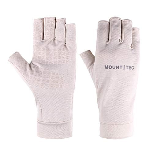 MOUNT TEC Women's UPF 50+ UV Protective Fingerless Gloves for Driving Hiking Golfing Fishing Outdoor (Pink,M)